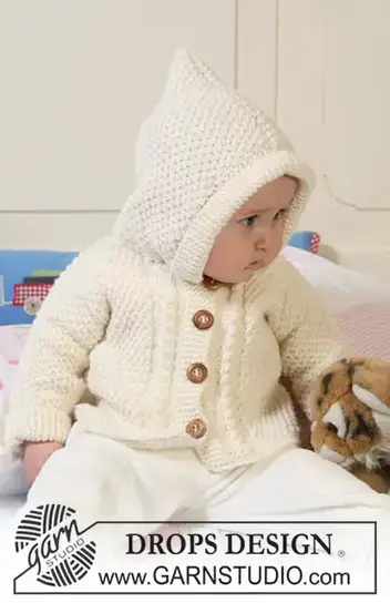Pour Bebe Une Veste Avec Capuche Au Tricot La Grenouille Tricote