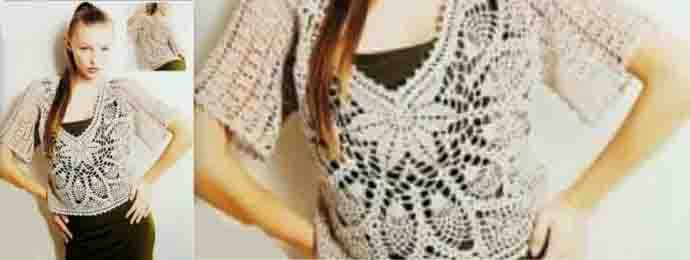 Crochet : pull femme très léger
