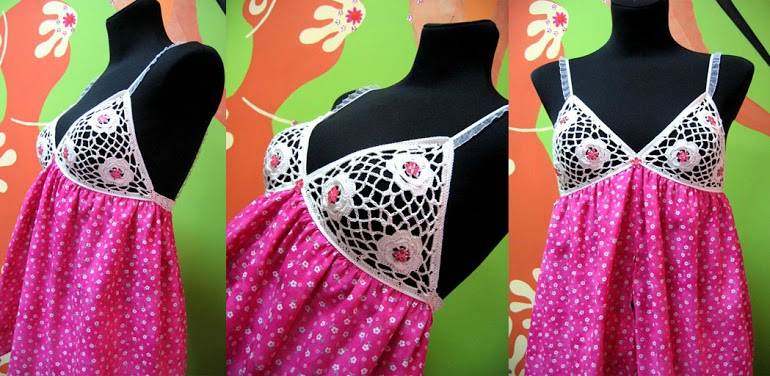 Lingerie, Nuisette femme au crochet