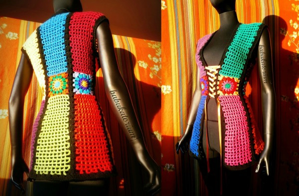 Granny une veste femme au crochet