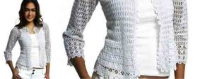 Au Crochet un gilet simple mais bel effet