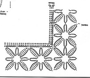 Crochet une tunique de fleur