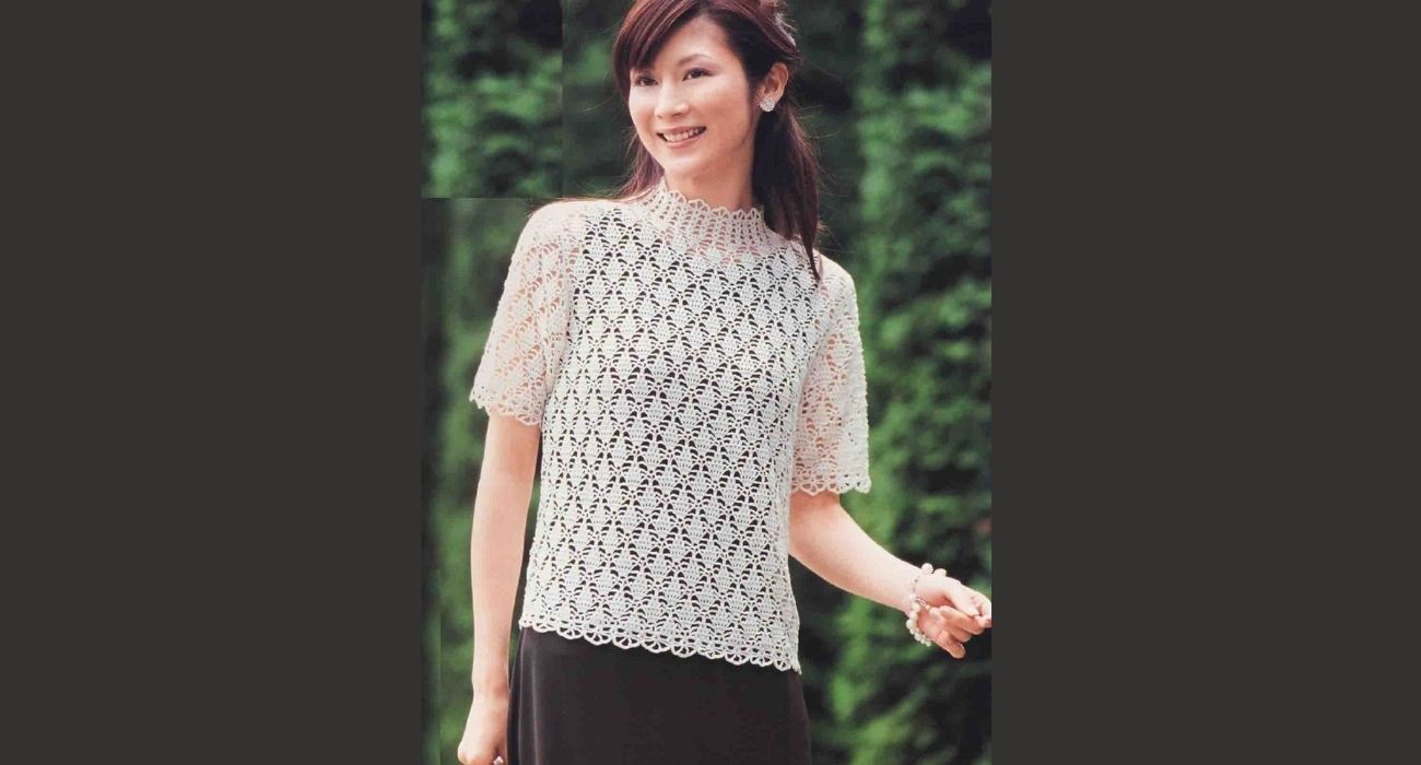Crochet un pull aux motifs ananas