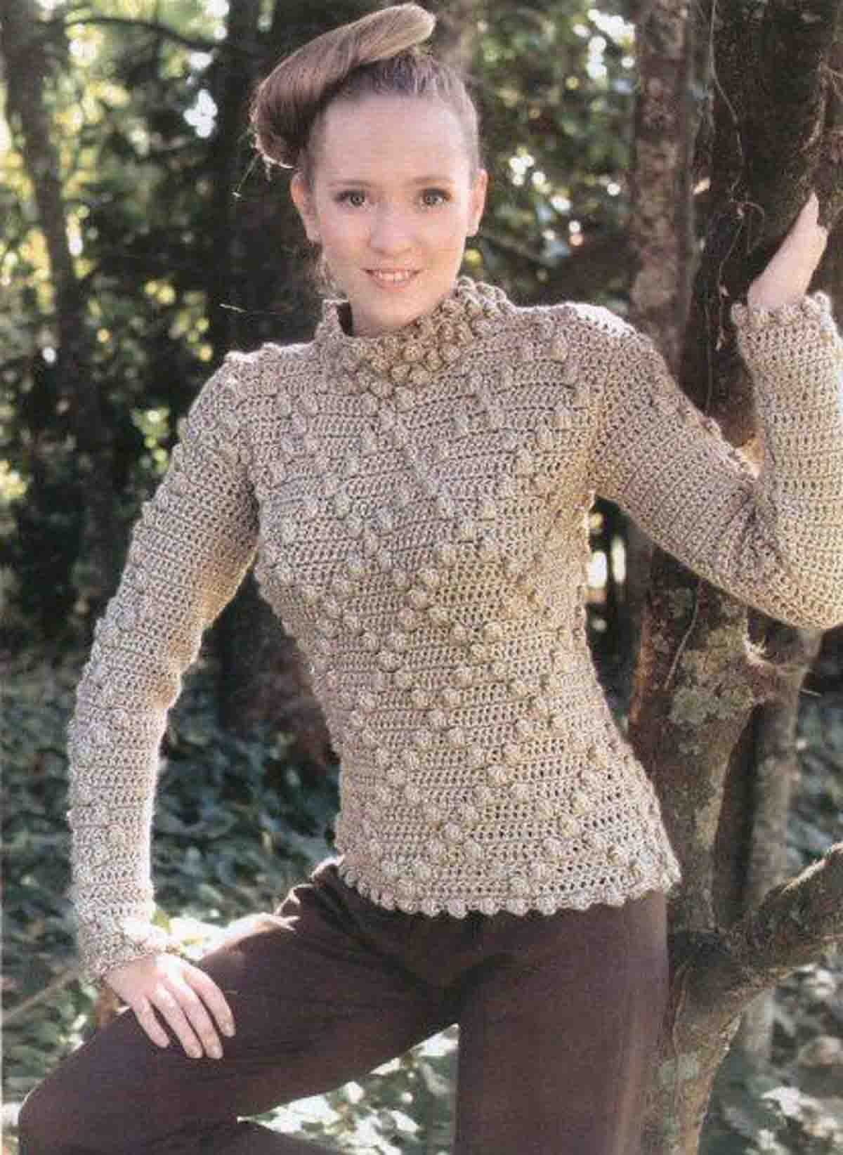 Crochet un pull très chic