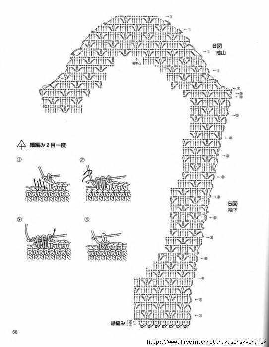 Un pull à plastron au crochet 