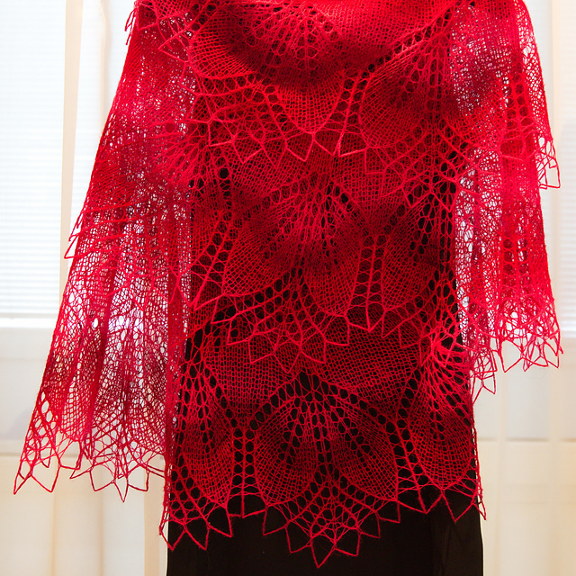 Tricot un châle magnifique