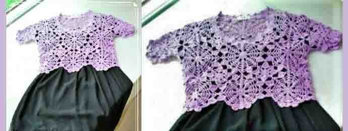 Crochet des granny pour un haut de fête