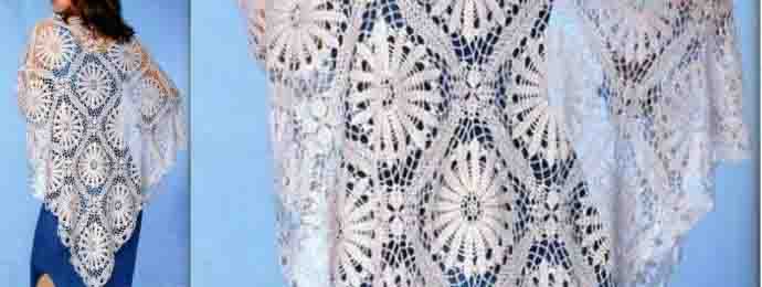 Crochet un châle de granny dentelle