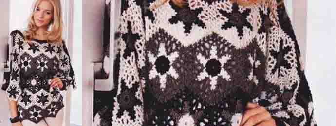 Crochet un pull de granny étoile