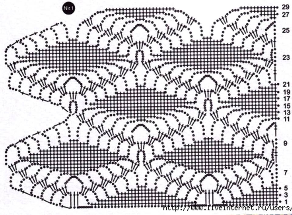 Des losanges au crochet pour un t-shirt