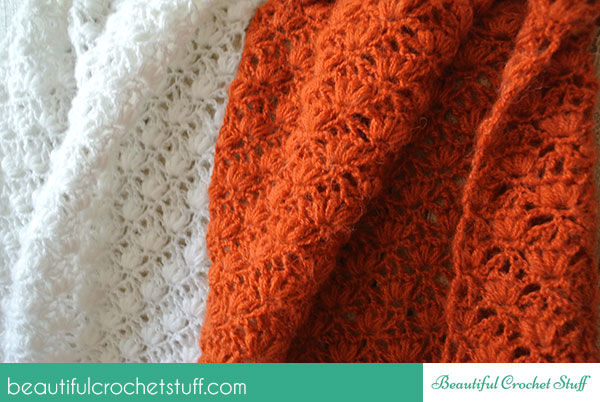 Crochet un châle au point stuff