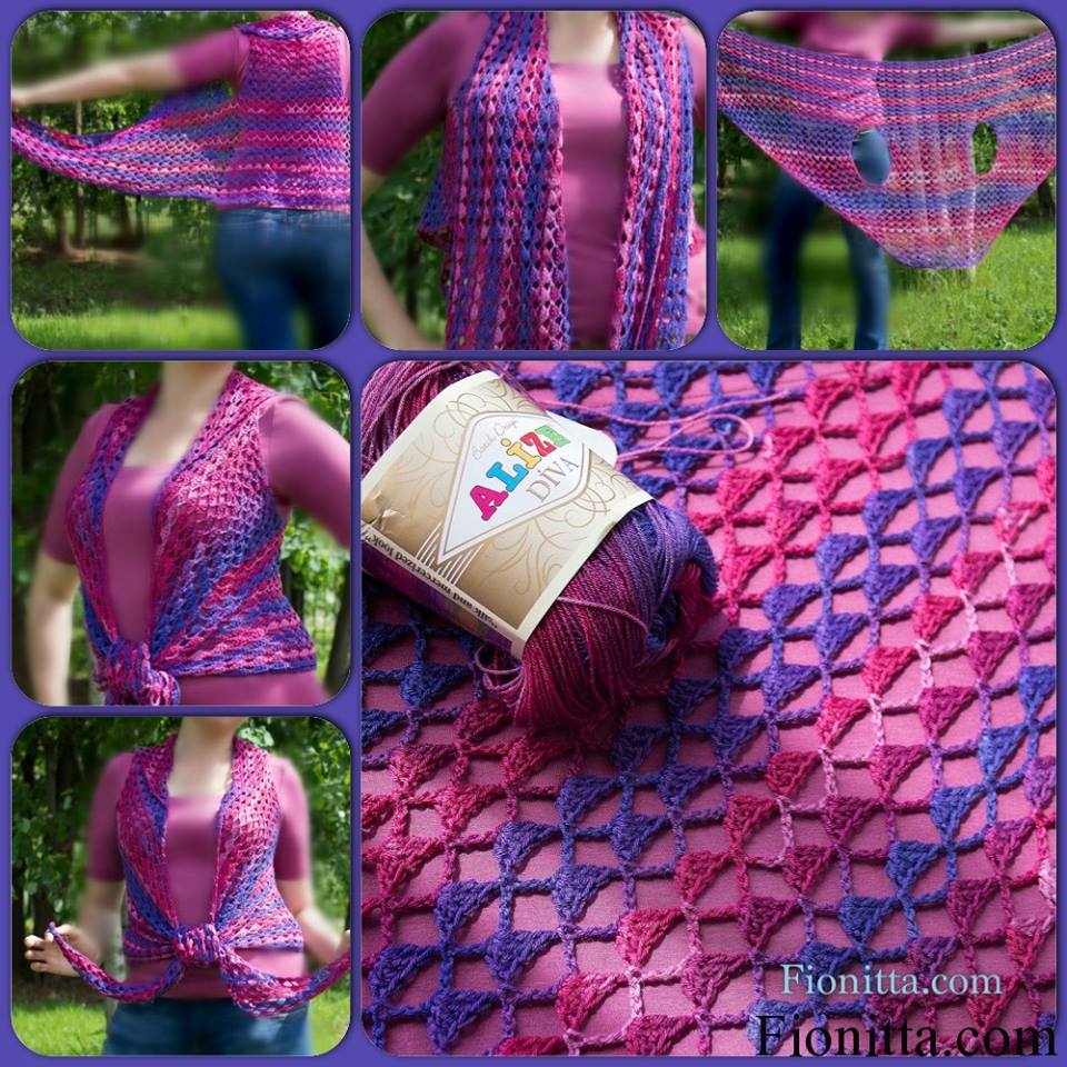 Un châle-gilet-pull le top !