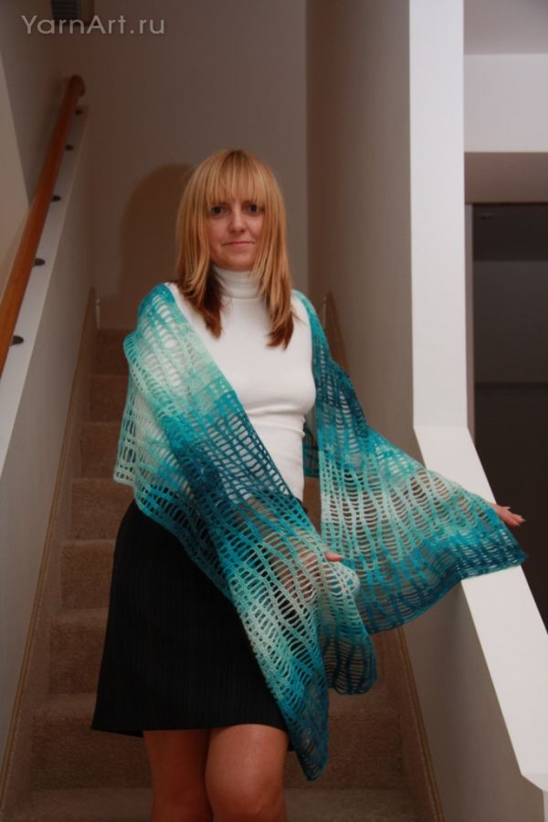 Châle très simple au crochet