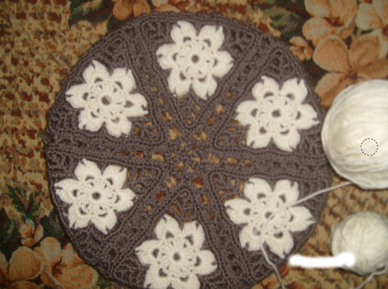Bonnet en granny triangle