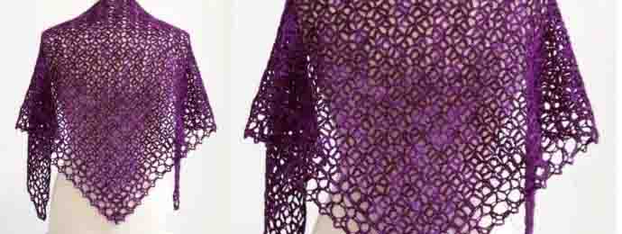 Châle au crochet très fin