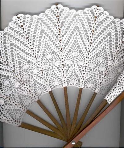 Un éventail au crochet