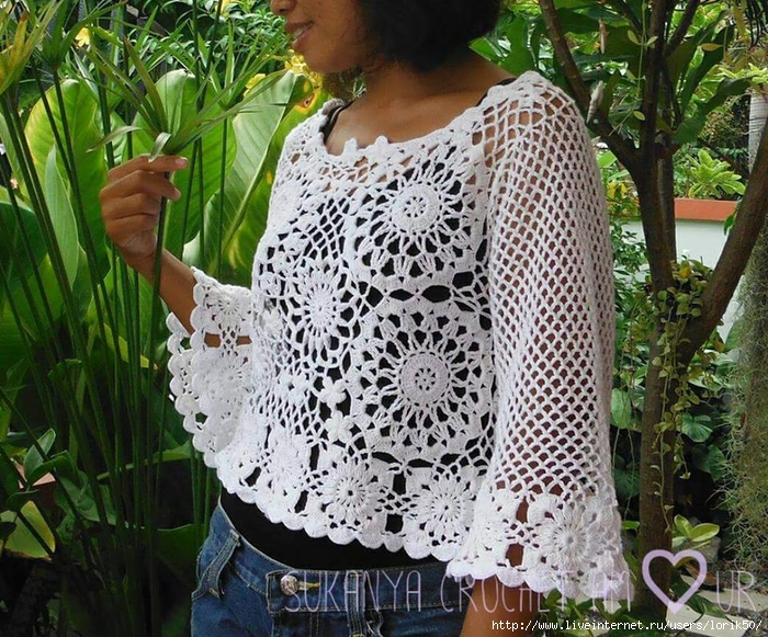 Un pull d'été façon freeform