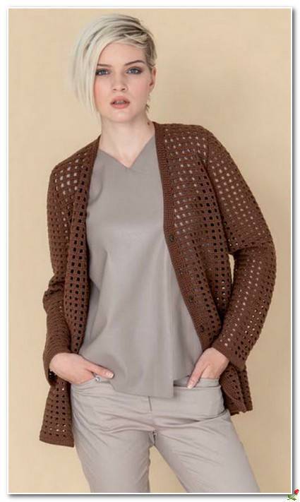 Une veste aux motifs grillagés