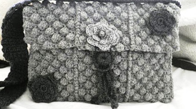 crochet 2 sacs au point pop corn