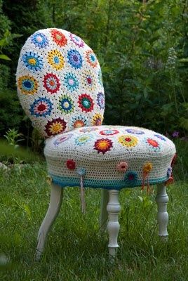 Avec nos grannys quelques idées pour nos chaises et fauteuils