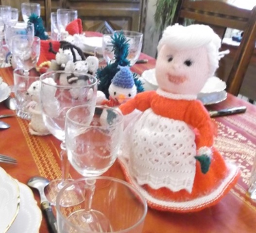 la table de Noël et ses nouveaux amis