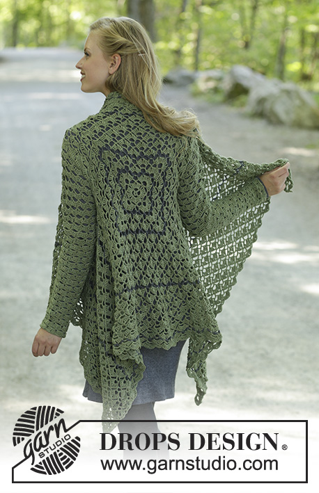 au crochet une veste asymétrique