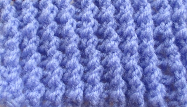 Un Point de côte ajourée au tricot