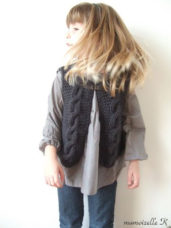 le gilet enfant vite fait, bien fait au tricot