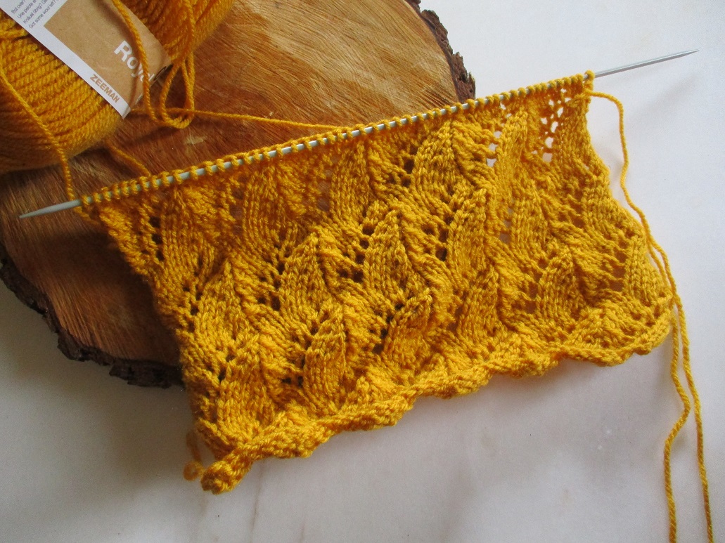 Un mouvement de vague au tricot