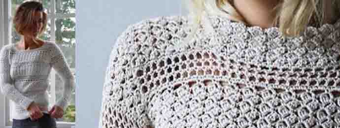au crochet un pull plein de charme
