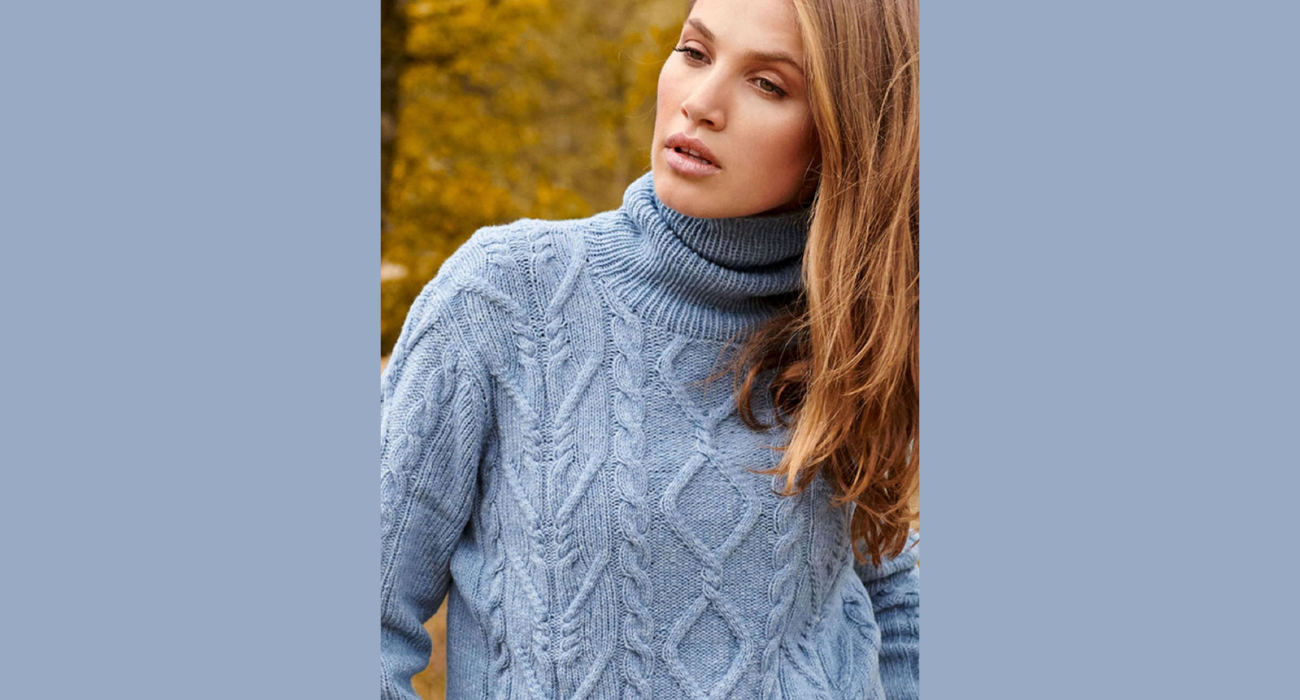 pull à torsades et losanges au tricot