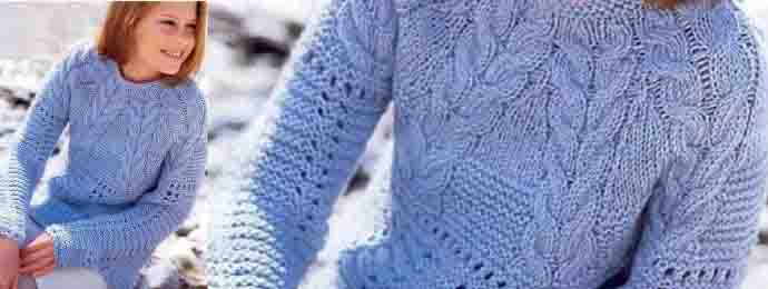 un pull confortable avec des torsades
