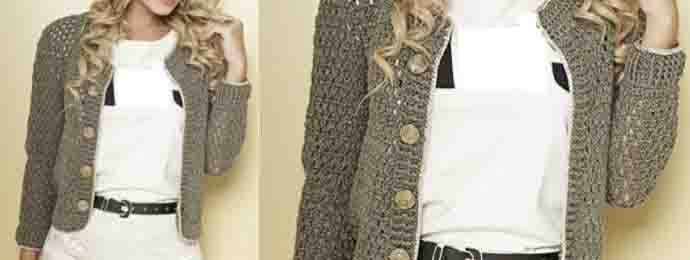 un cardigan élégant et chic au crochet