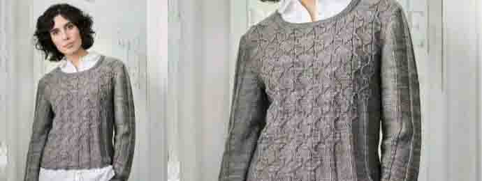 Un pull fantaisie avec un point relief