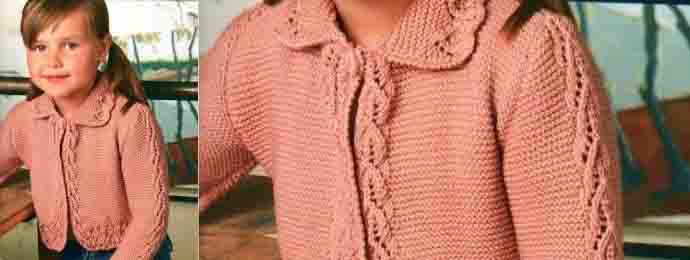 un gilet au tricot pour nos princesses