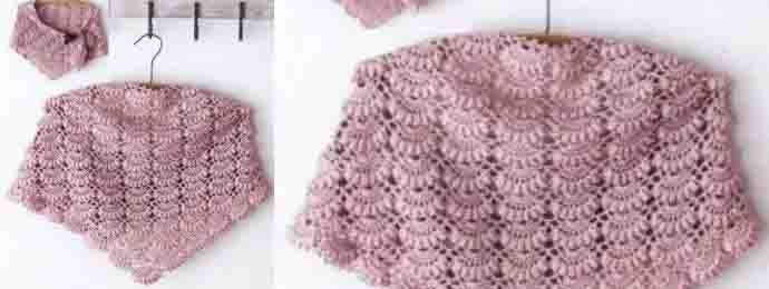 Crochet un châle d'écailles