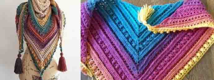 Le châle des chemins secrets au crochet