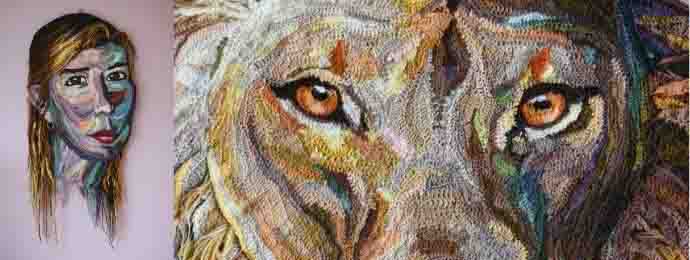 Portraits au crochet d'une artiste surprenante