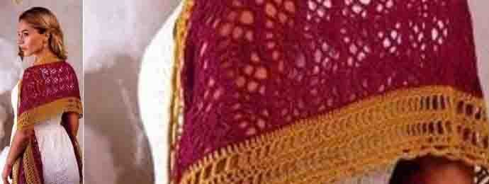 Une belle étole au crochet pour le printemps