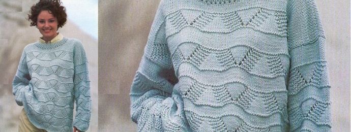 Un pull avec des mouvements géométriques (2)
