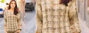 Un pull d'été tout léger au tricot