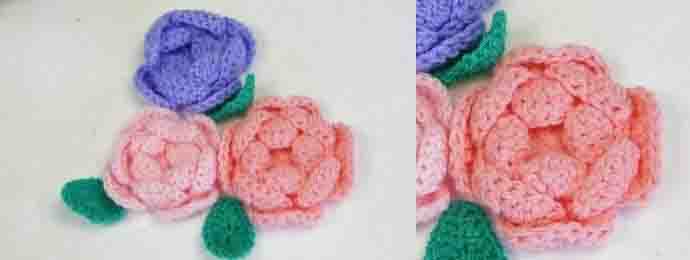 Des roses au crochet et en vidéo