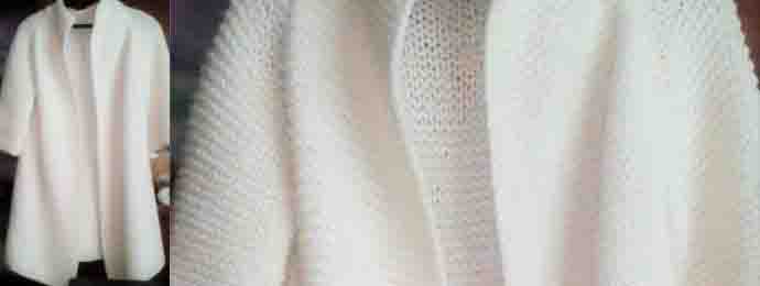 Le merveilleux cardigan au tricot