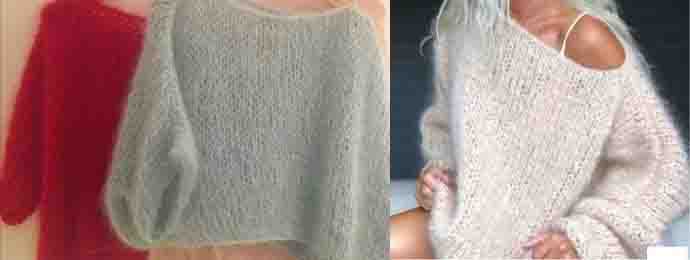 Le pull je suis à l'aise au tricot