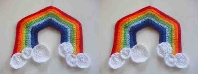Un arc en ciel Rainbow au crochet