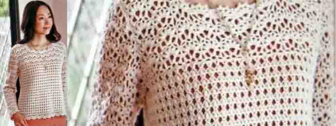Le pull chic et classe au crochet