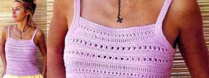 Le top Balata de Phildar au crochet