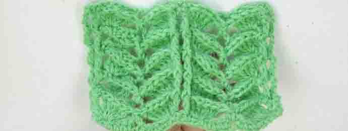 Une écaille en relief au crochet