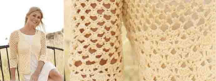 Le gilet renoncule au crochet