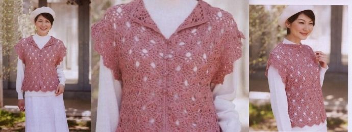 Un gilet avec le dessin grappe de raisin
